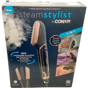 Conair Steam Stylist 3-in-1 Steam Press Iron Garment Care (GSP201GDS) New in Box